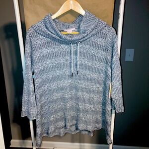 Gray Cowl Neck Sweater